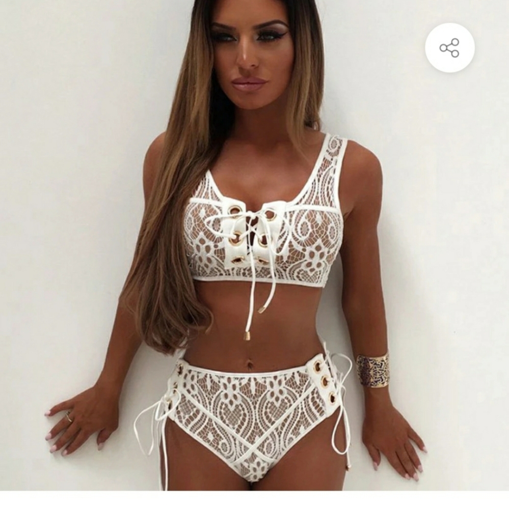 Sexy Lace 2 piece Swimsuit - Picture 6 of 7
